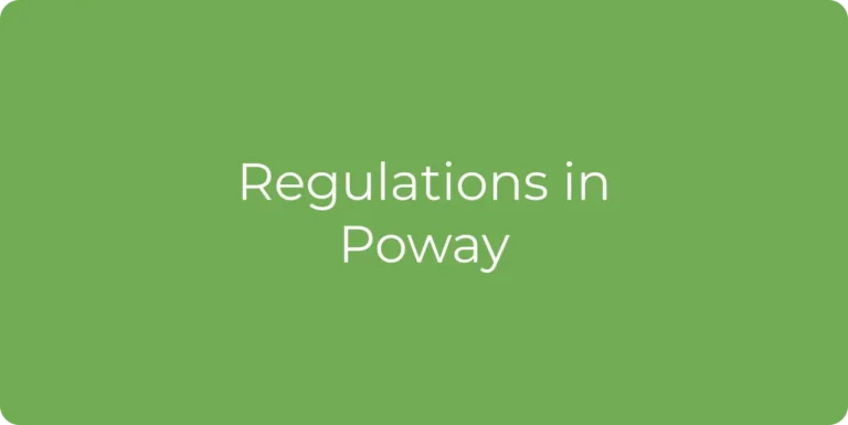 Regulations in Poway