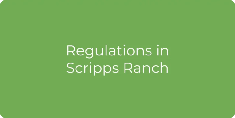 Regulations in Scripps Ranch