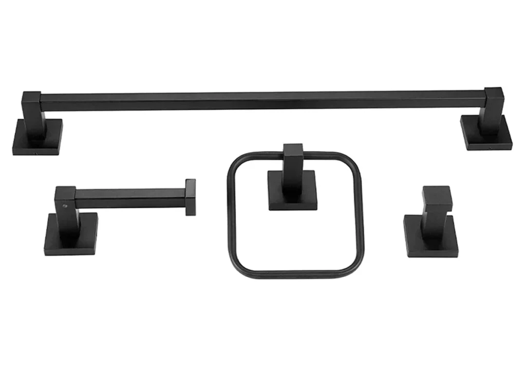 Spanish Mediterranean Bathroom Accessories Black